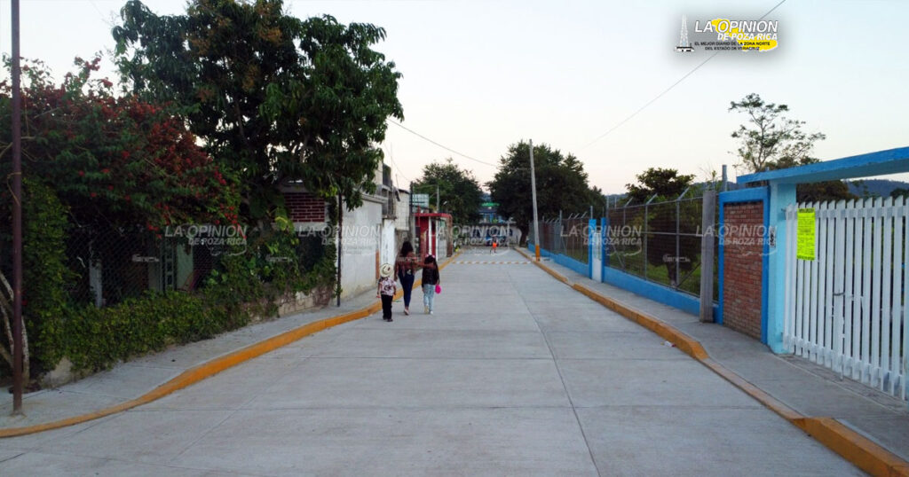Crece en infraestructura el ejido Zacate Colorado