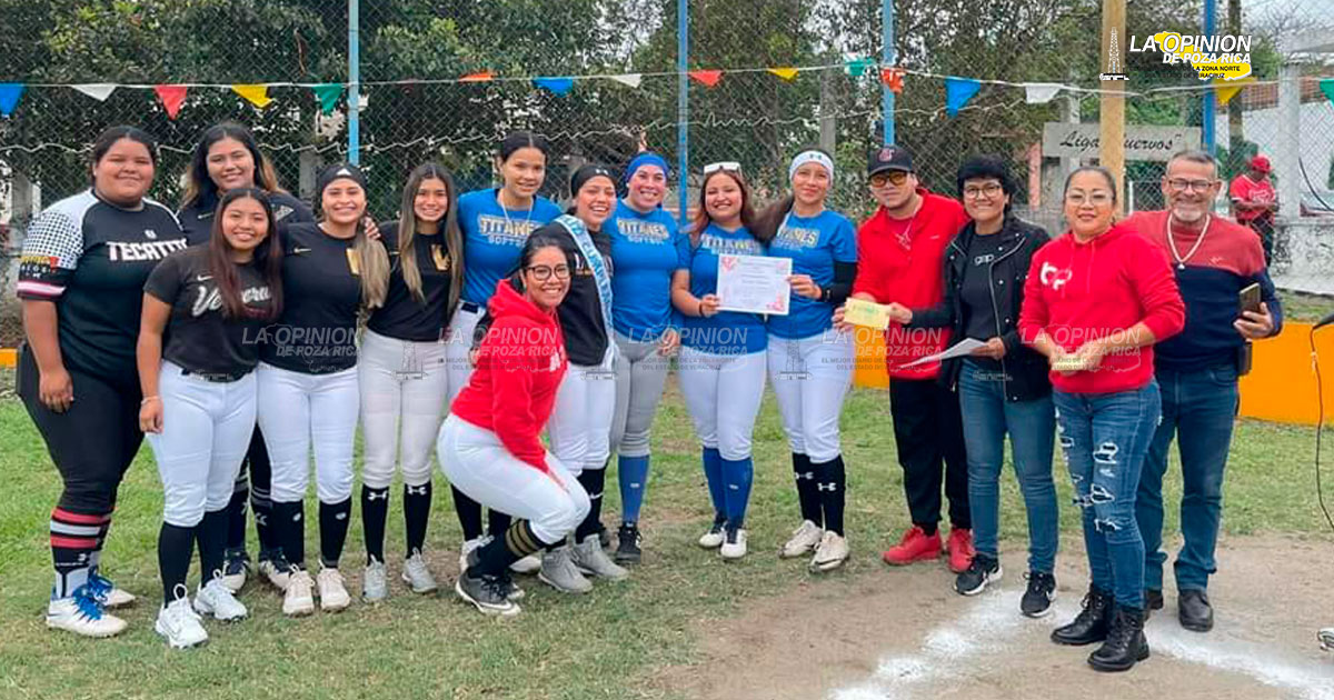 Inauguran la segunda temporada de la liga de softbol femenil La Amistad