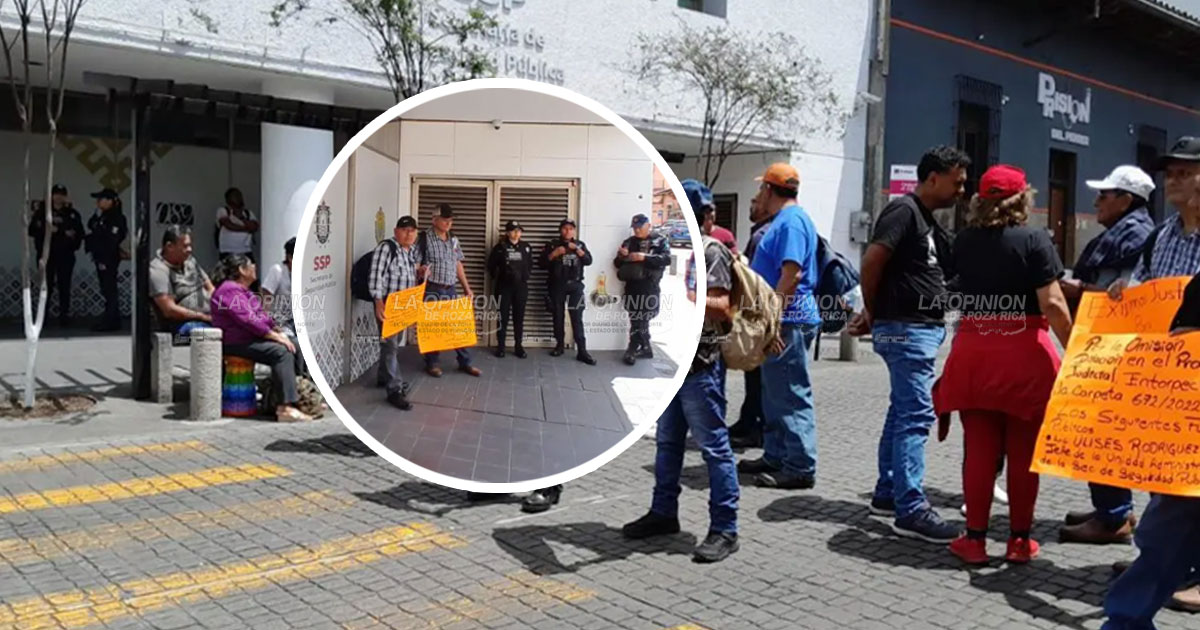 Expolicías de Poza Rica exigen justicia por falta de liquidación