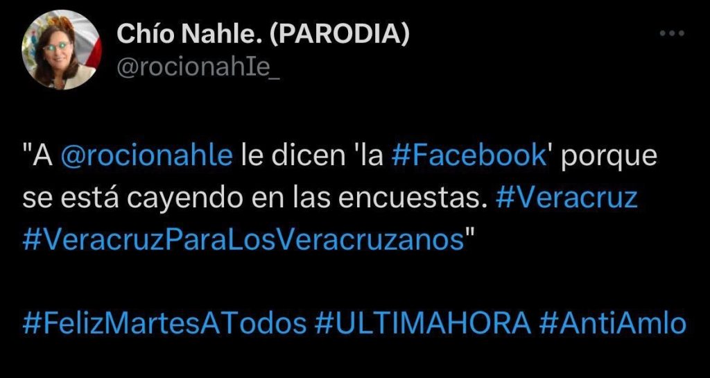 Rocío Nahle ya perdió en la percepción...