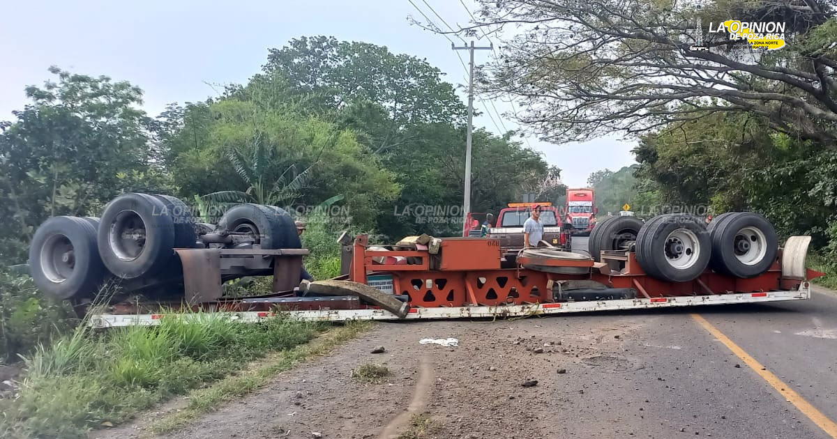 Accidente provocó el cierre de la carretera federal 180