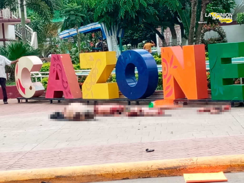 Abandonan restos humanos en Cazones