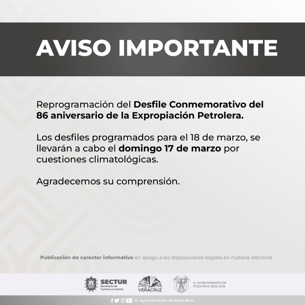 El desfile se adelantó para este domingo 17 de marzo