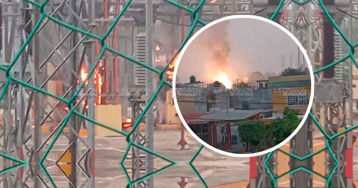 Provoca daños colaterales incendio en subestación eléctrica de CFE