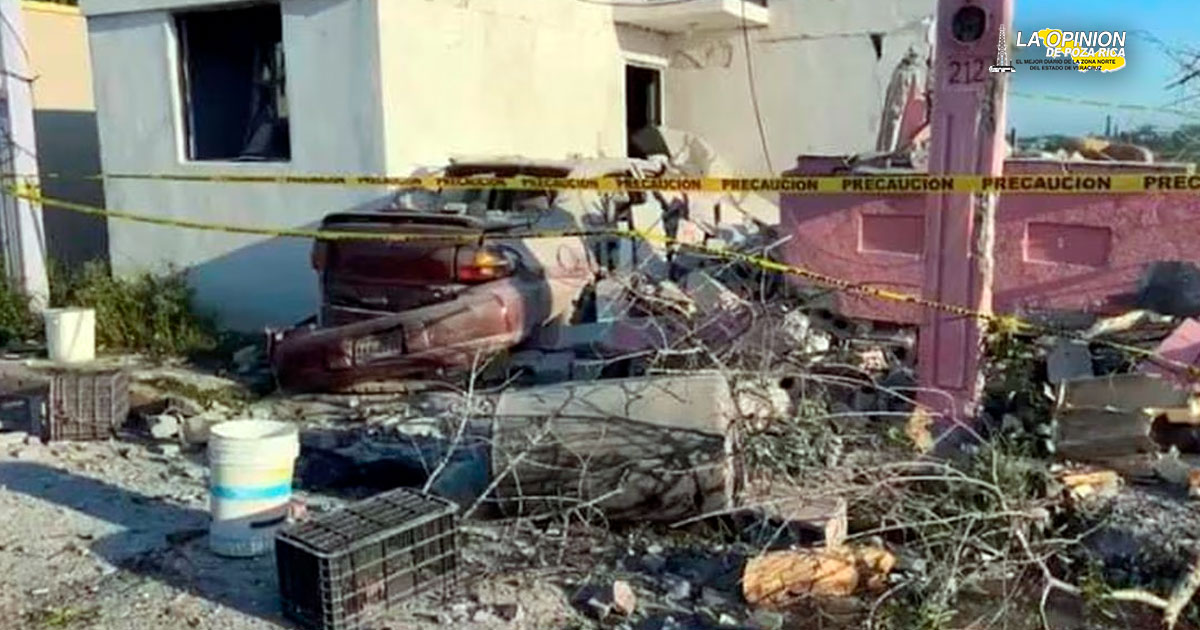 Tragedia en Tamaulipas: Explosion en fraccionamiento deja casas destruidas