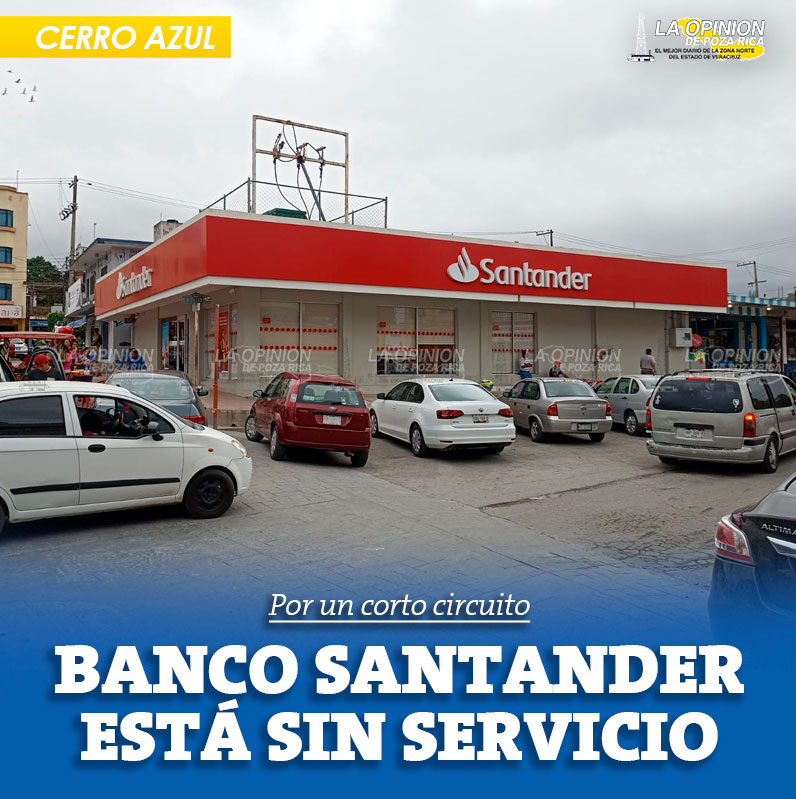 Sin servicio en el banco Santander