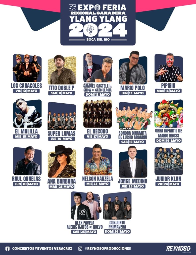 Arranca venta de boletos en zona VIP para conciertos de la Expo Feria Ganadera de Ylang Ylang 2024