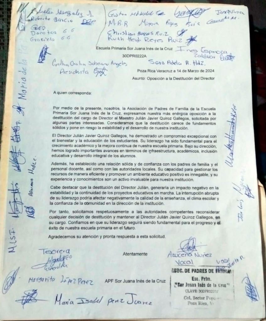 Amenazan con tomar una primaria; les quieren cambiar al director