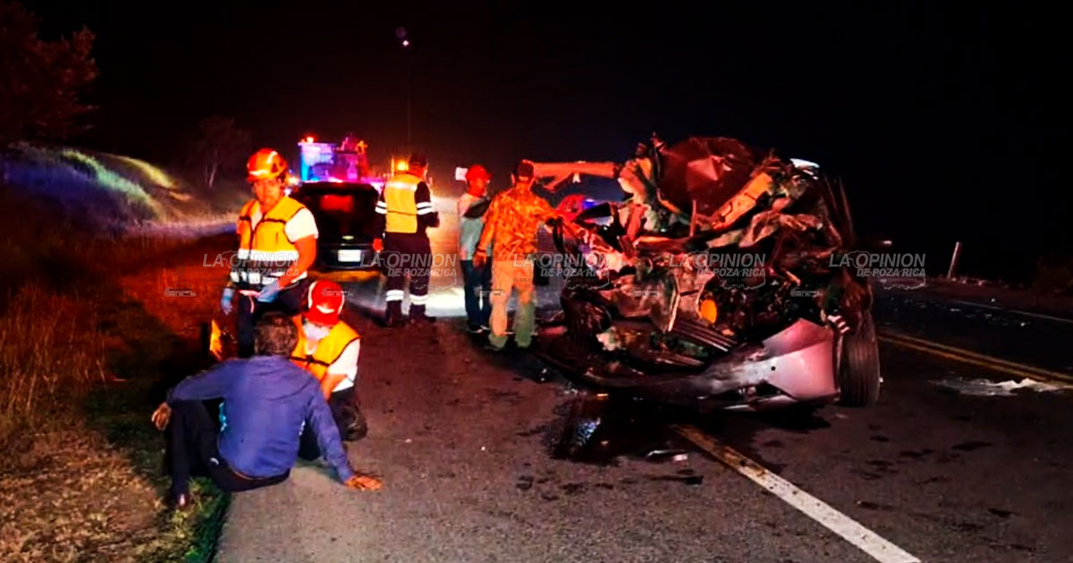 3 muertos y 1 herido en fatídico choque