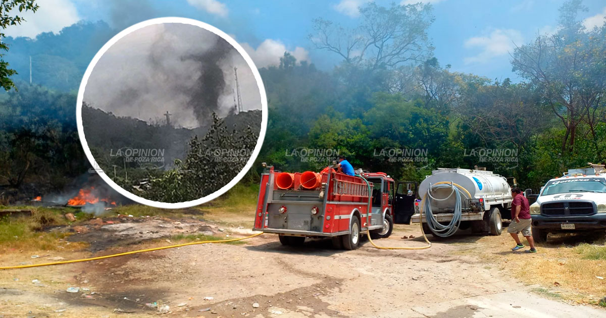 Incendio en faldas del cerro del Cristo Redentor