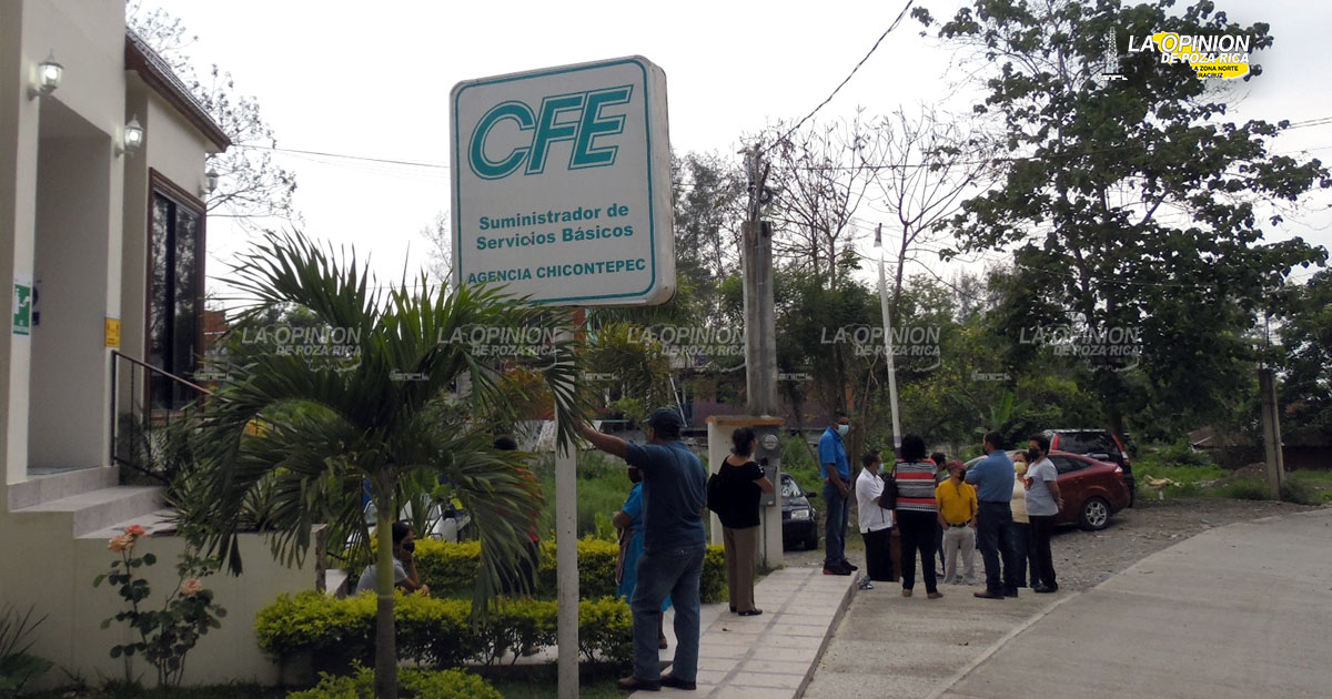 Fallas eléctricas en la zona Huasteca