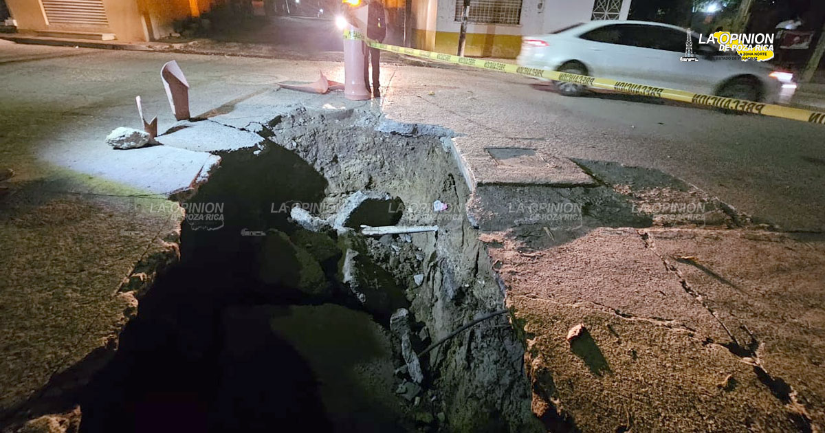 Socavón en La Ceiba