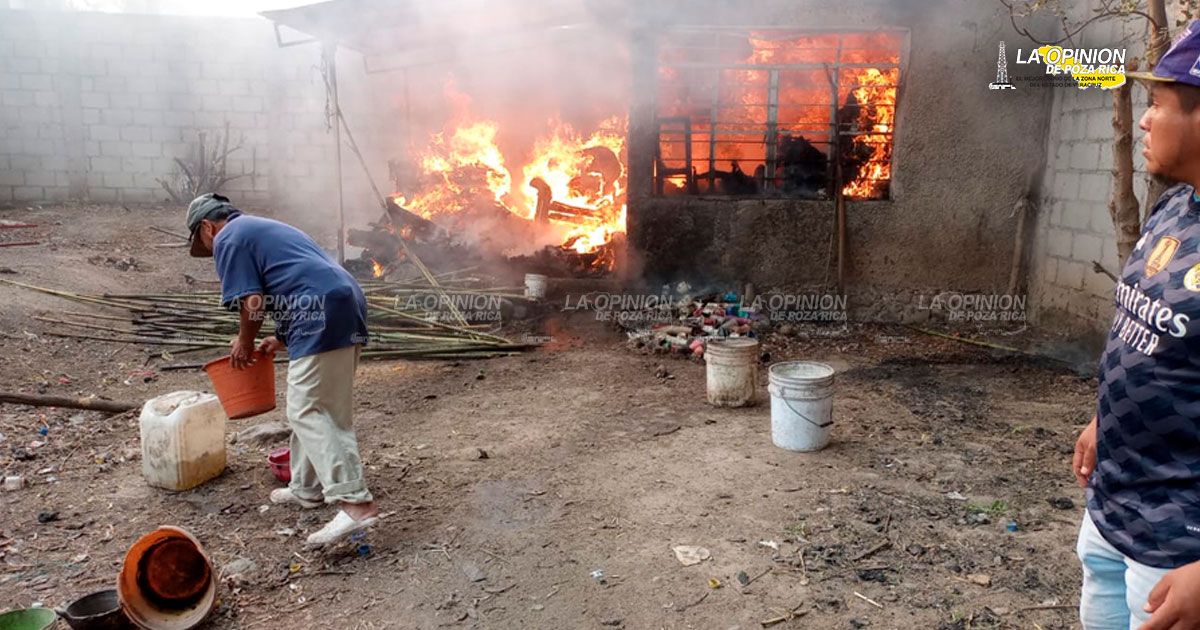 Muere anciano en incendio