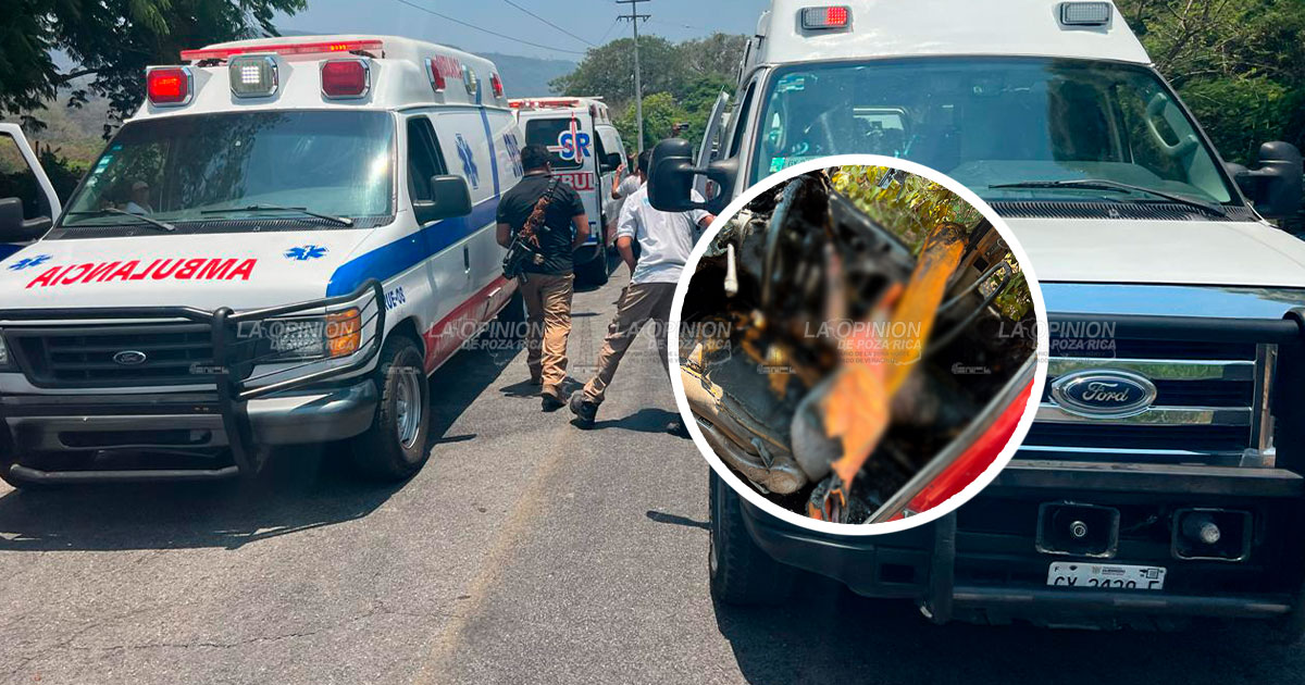 Tres muertos y cinco heridos en volcadura