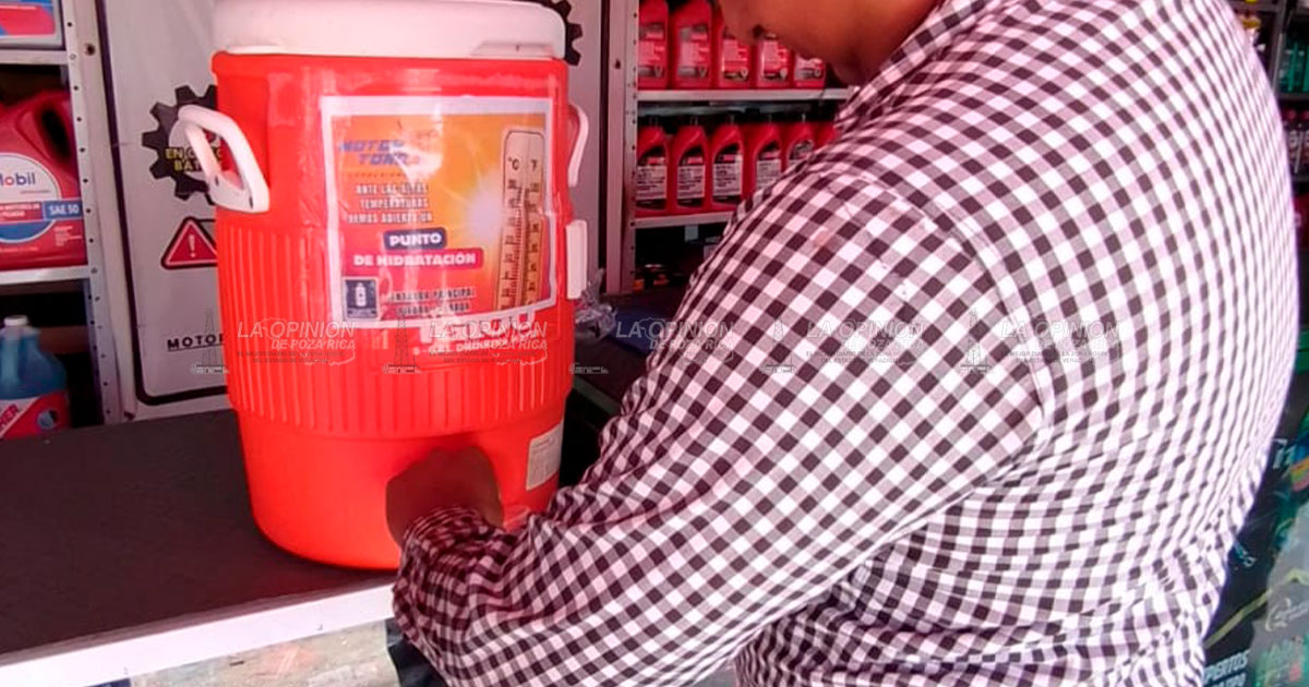 Comercios habilitan puntos de hidratación