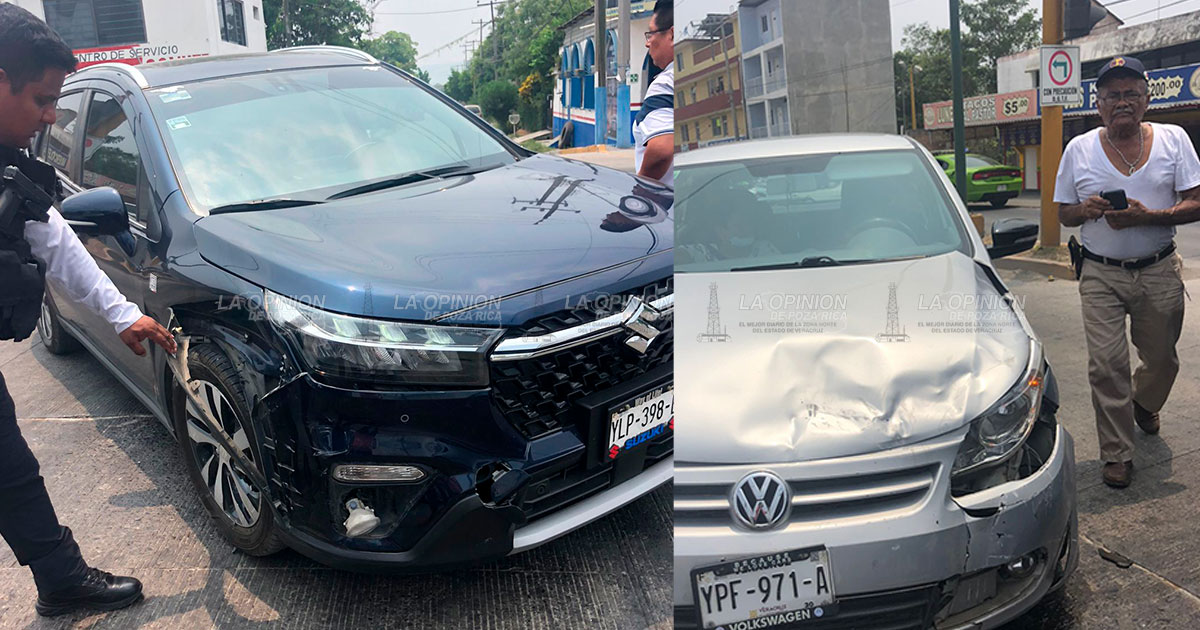 Encontronazo en carretera en entrada a clínica del ISSSTE