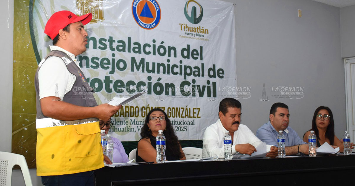 Instalan Consejo Municipal de PC