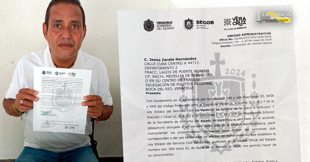SEGOB cesa a empleado por supuesta falta de apoyo a MORENA
