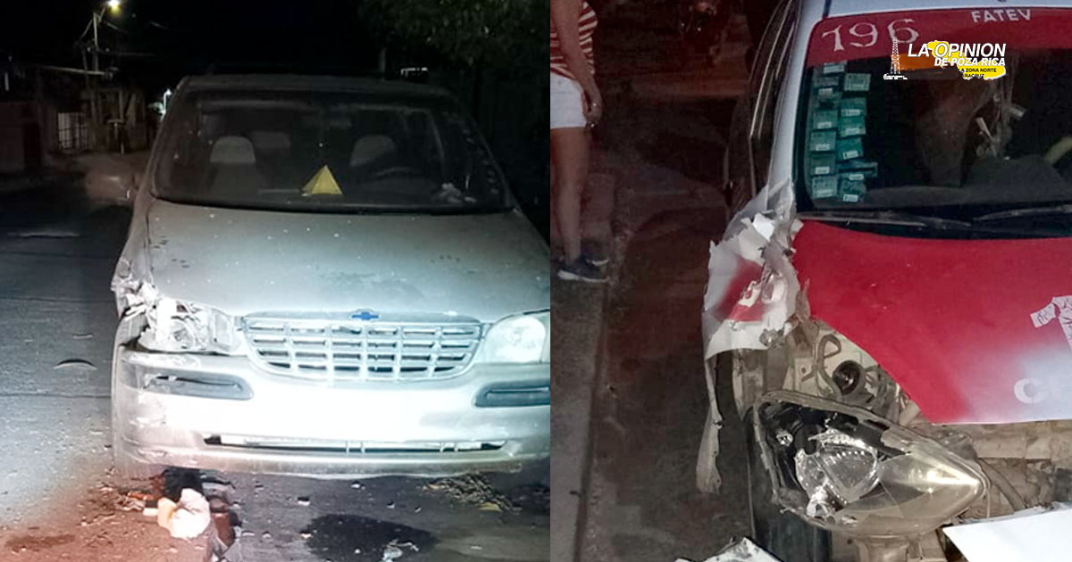 Fémina lesionada en aparatoso accidente