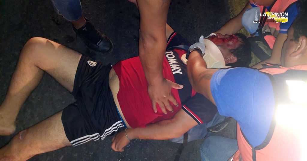 En hospital termina motociclista derrapado en Cabada