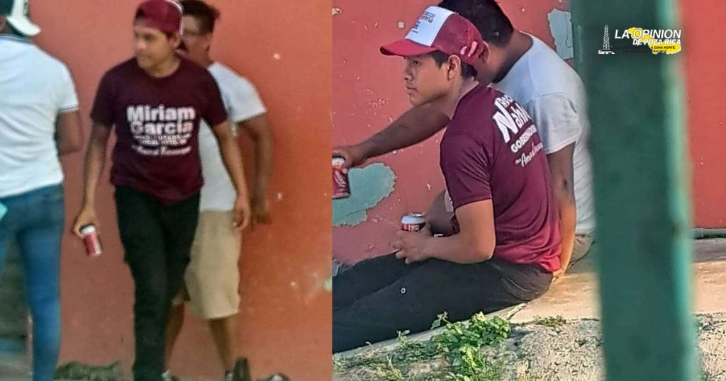 Les paga con cerveza a menores en su campaña