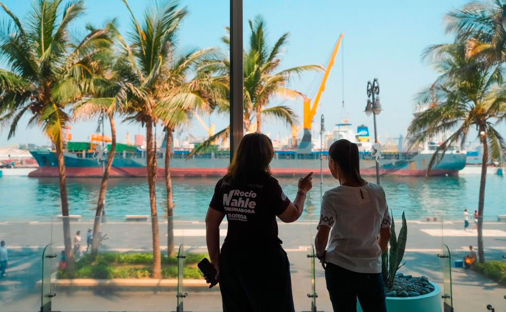 Rocío Nahle y Claudia Sheinbaum comparten agenda en segundo día de gira en Veracruz
