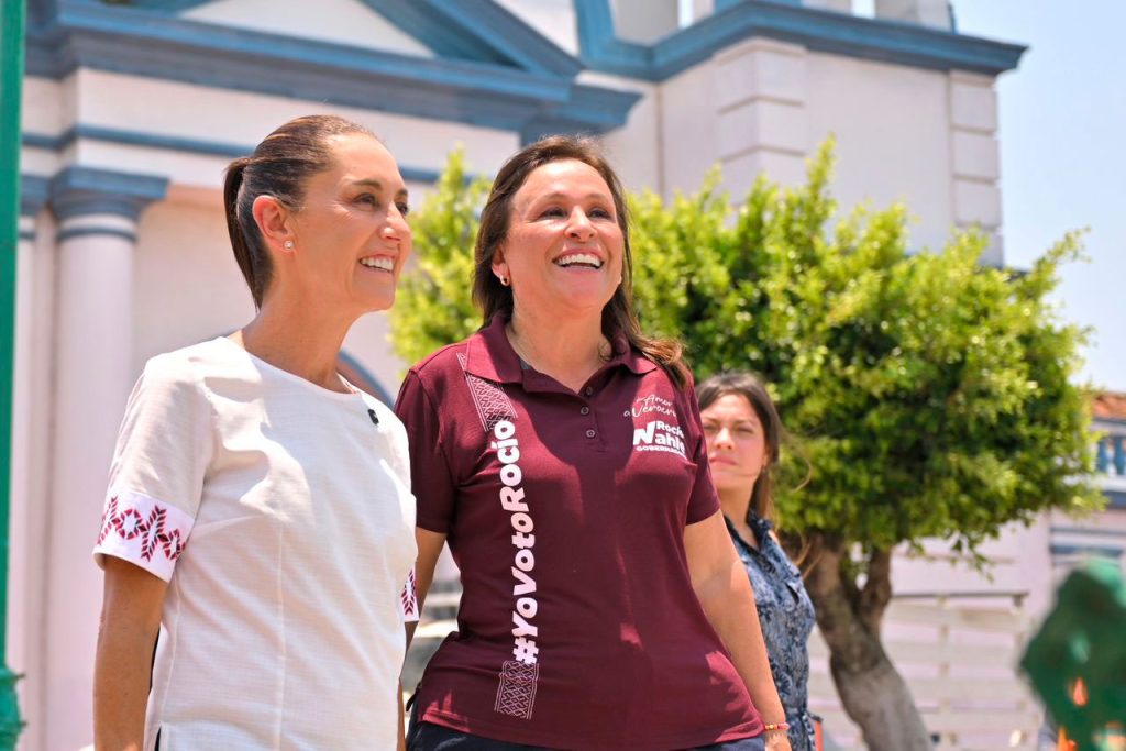 Rocío Nahle y Claudia Sheinbaum comparten agenda en segundo día de gira en Veracruz