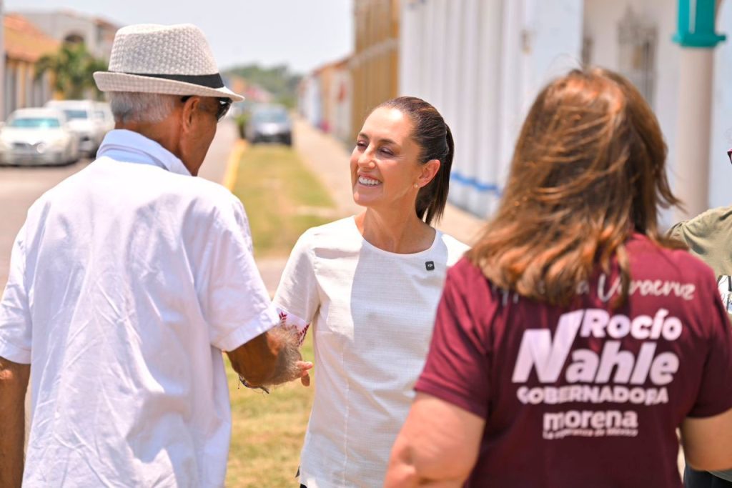 Rocío Nahle y Claudia Sheinbaum comparten agenda en segundo día de gira en Veracruz