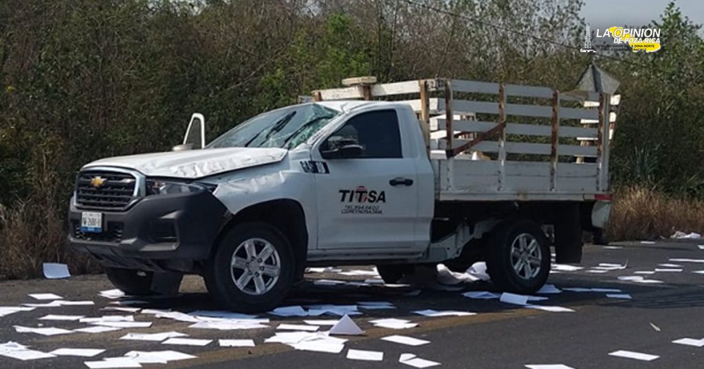 Por esquivar un bache se accidenta