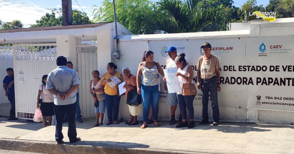 Desde enero, reciben agua a medias