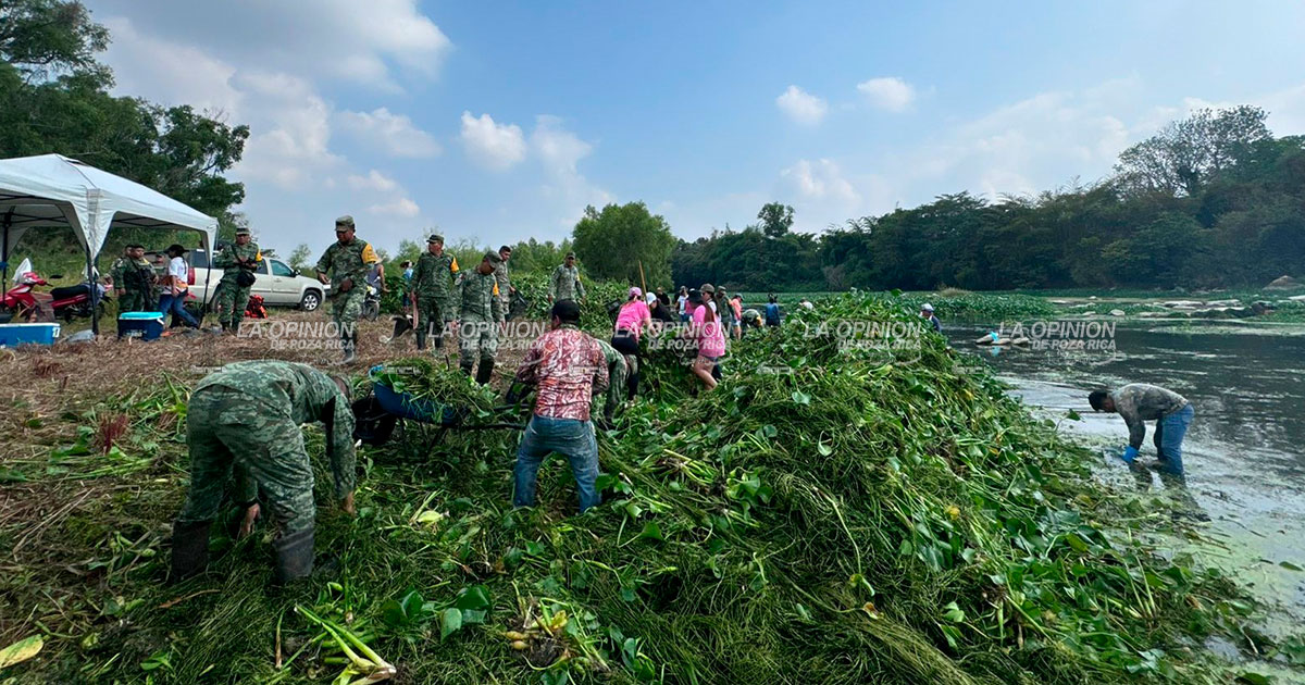 Ejército Mexicano se suma a limpieza del río