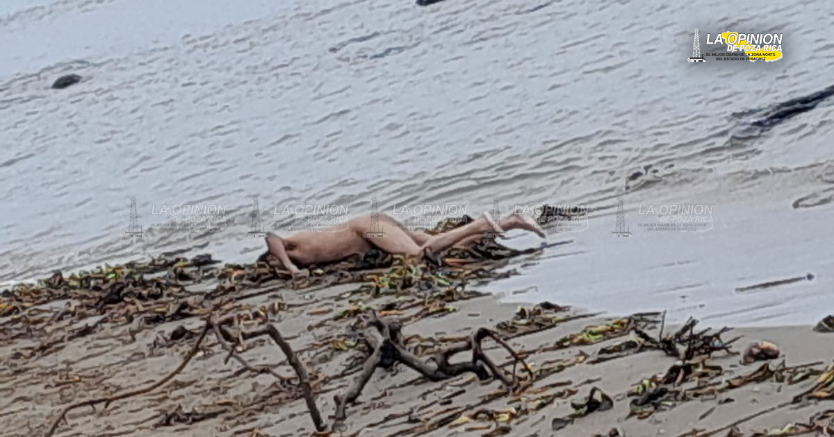 Desnudo y sin vida encuentran a sujeto en playa de Alvarado