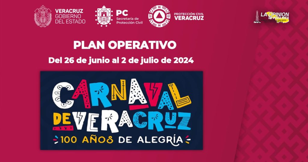 Por centenario del Carnaval de Veracruz, asueto en 8 municipios