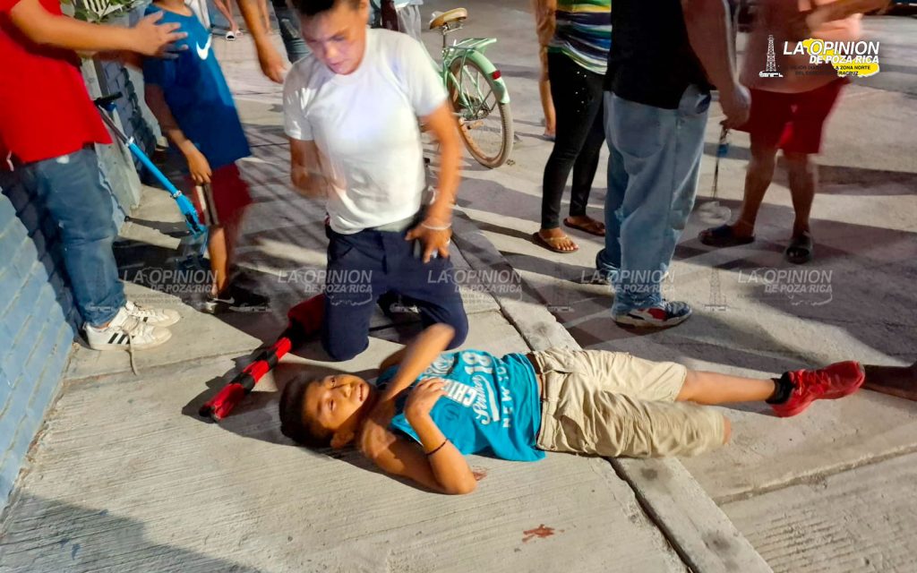 Motociclistas casi se matan en choque