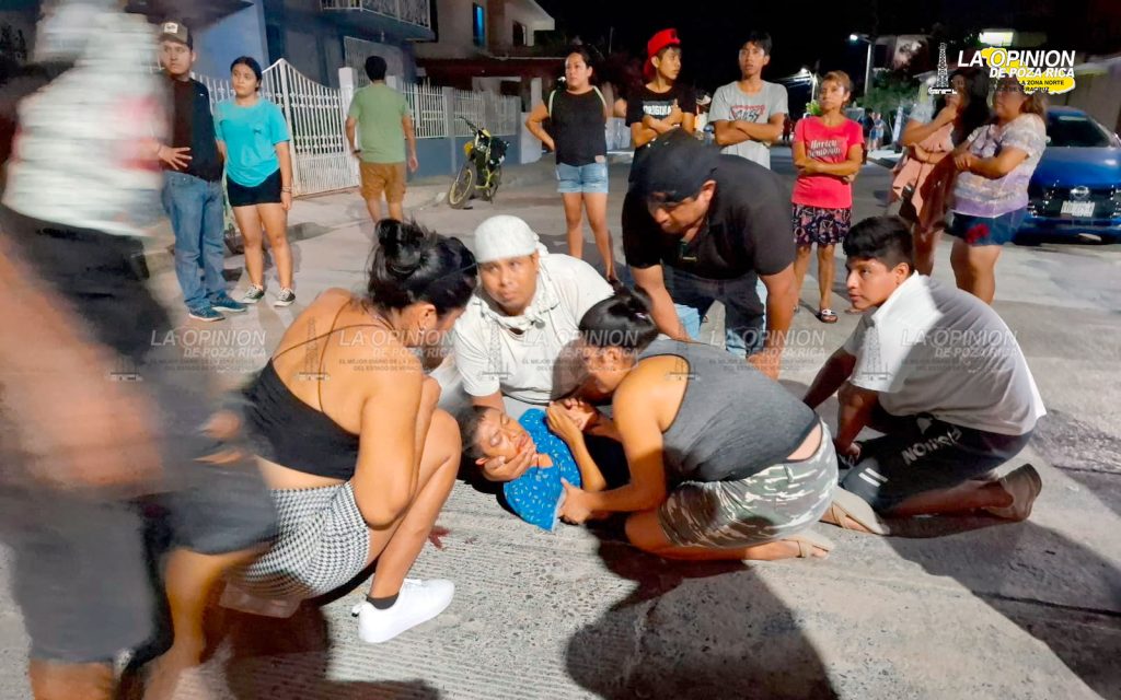 Motociclistas casi se matan en choque