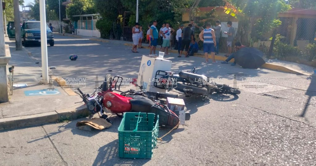 Motociclistas se dieron con todo