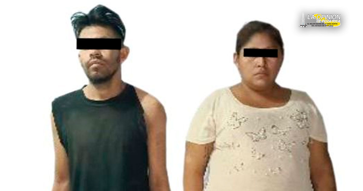 Aprehende SSP a dos personas en Álamo Temapache con 38 dosis de estupefacientes