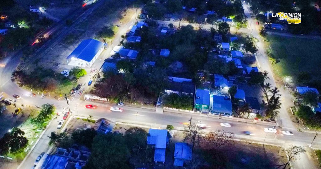 Modernizan luminaria a LED en localidad de Tlalixcoyan