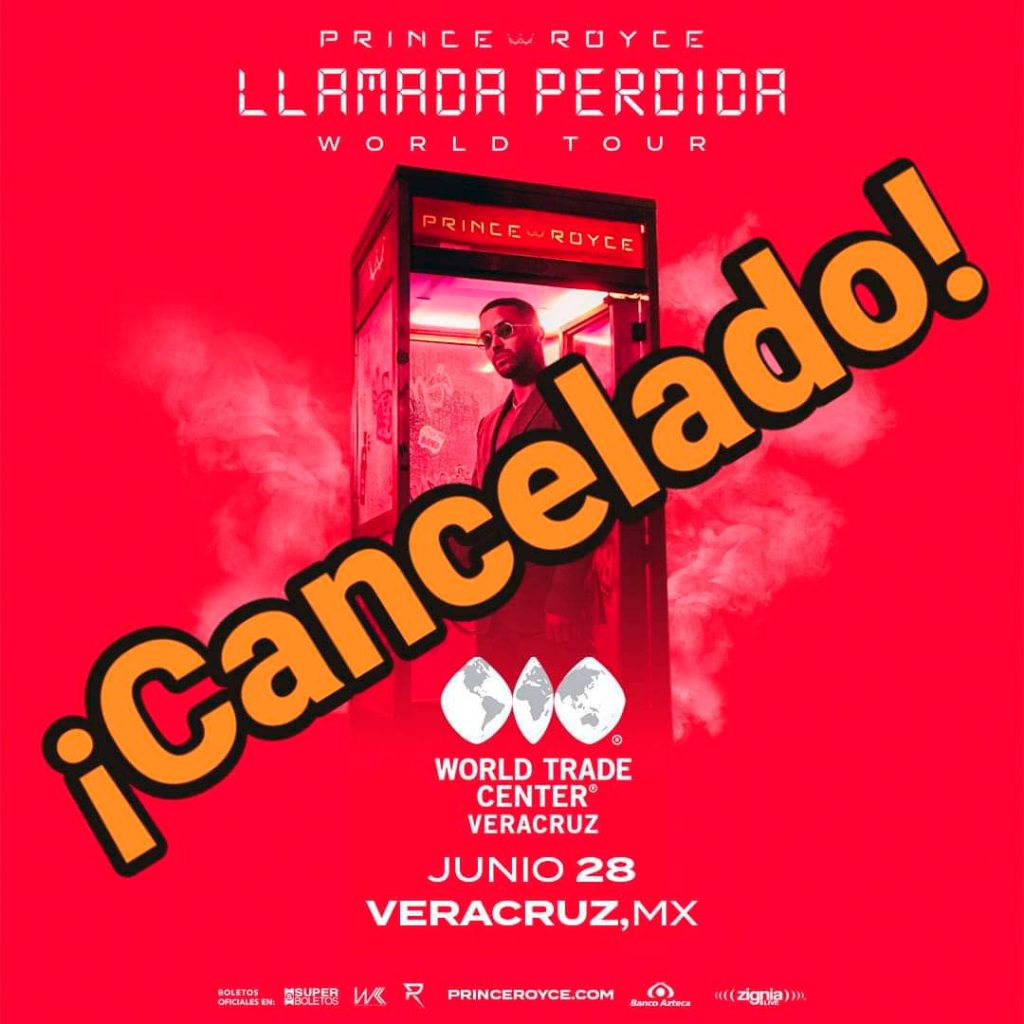 Cancelan concierto de Prince Royce en Veracruz y todo México