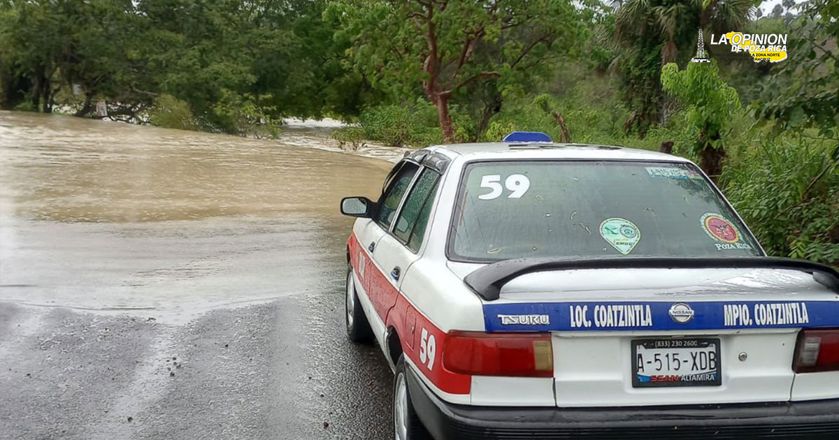 Lluvias causan afectaciones
