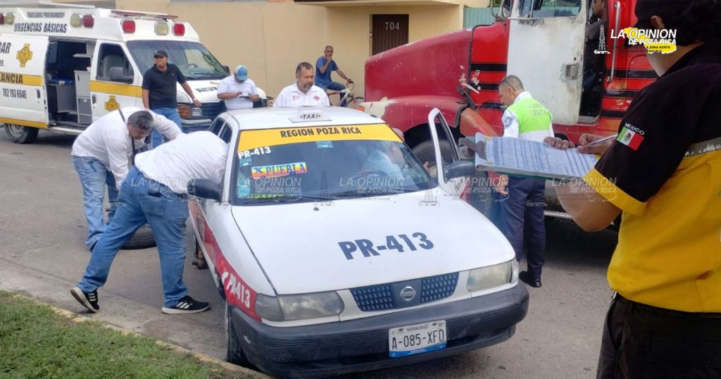 Taxista arrastrado por pesada unidad