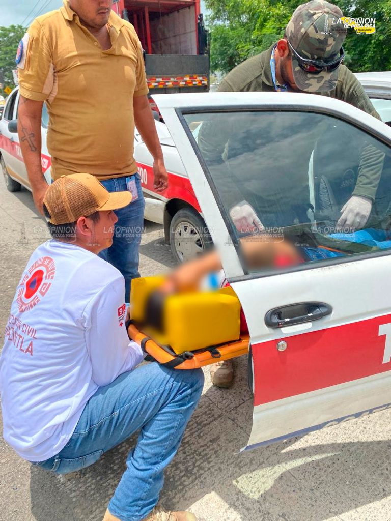 Fuerte accidente por alcance