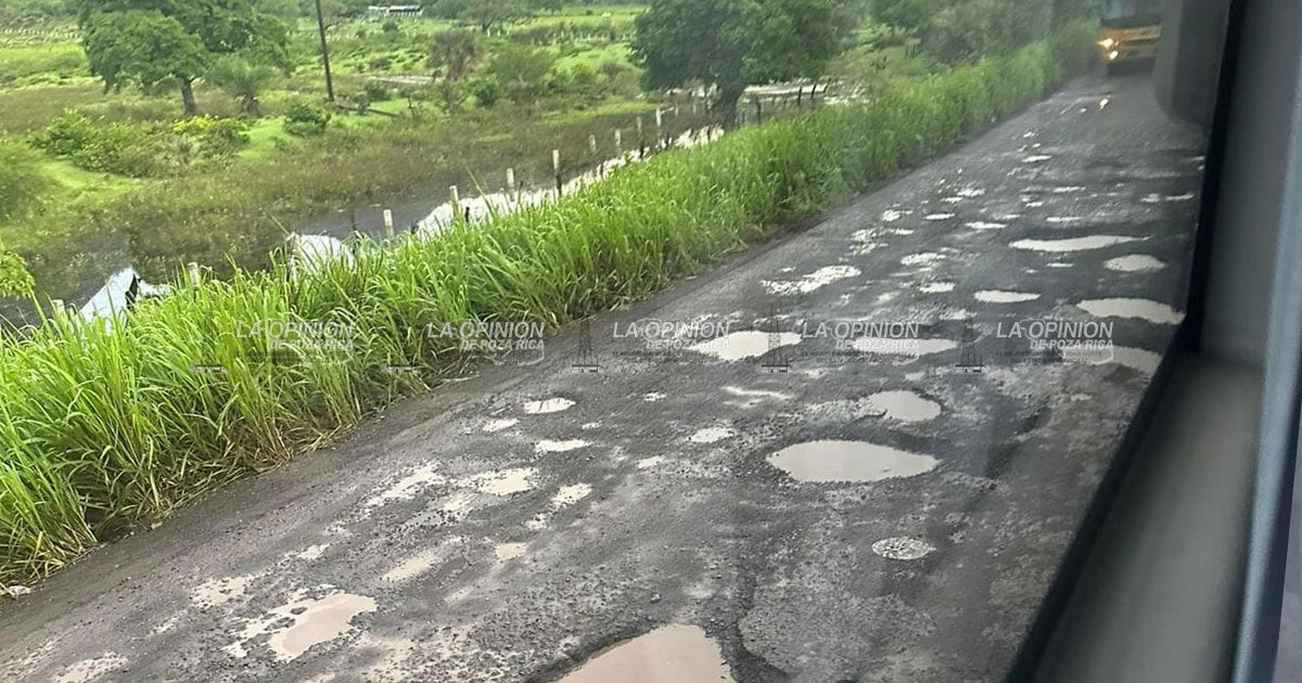 Brotan baches en la carretera 180