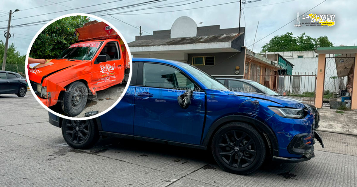 Cuantiosos daños deja choque de dos camionetas