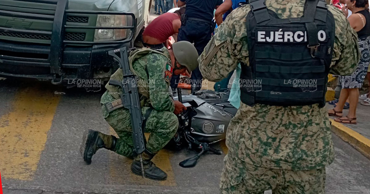 Sedena atropella a motociclista
