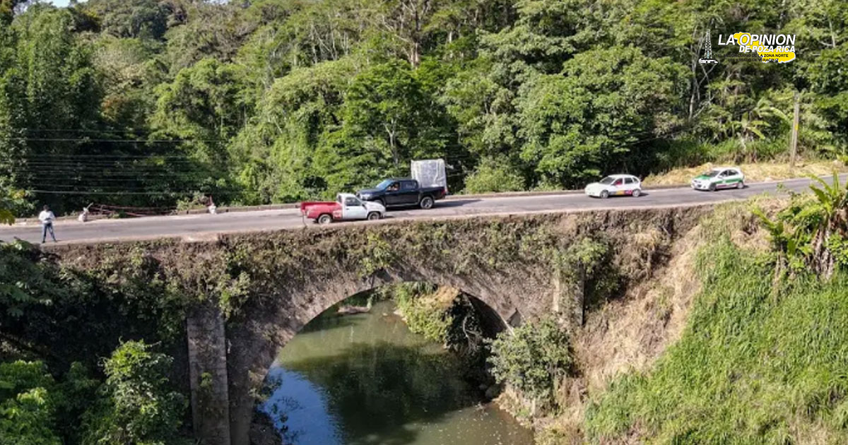 El puente "Del Diablo" sin afectaciones estructurales y no representa un riesgo
