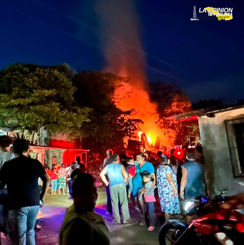 Incendio en una vivienda de la colonia Buena Vista