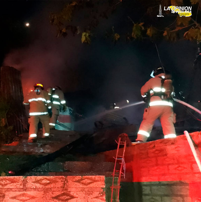 Incendio en una vivienda de la colonia Buena Vista