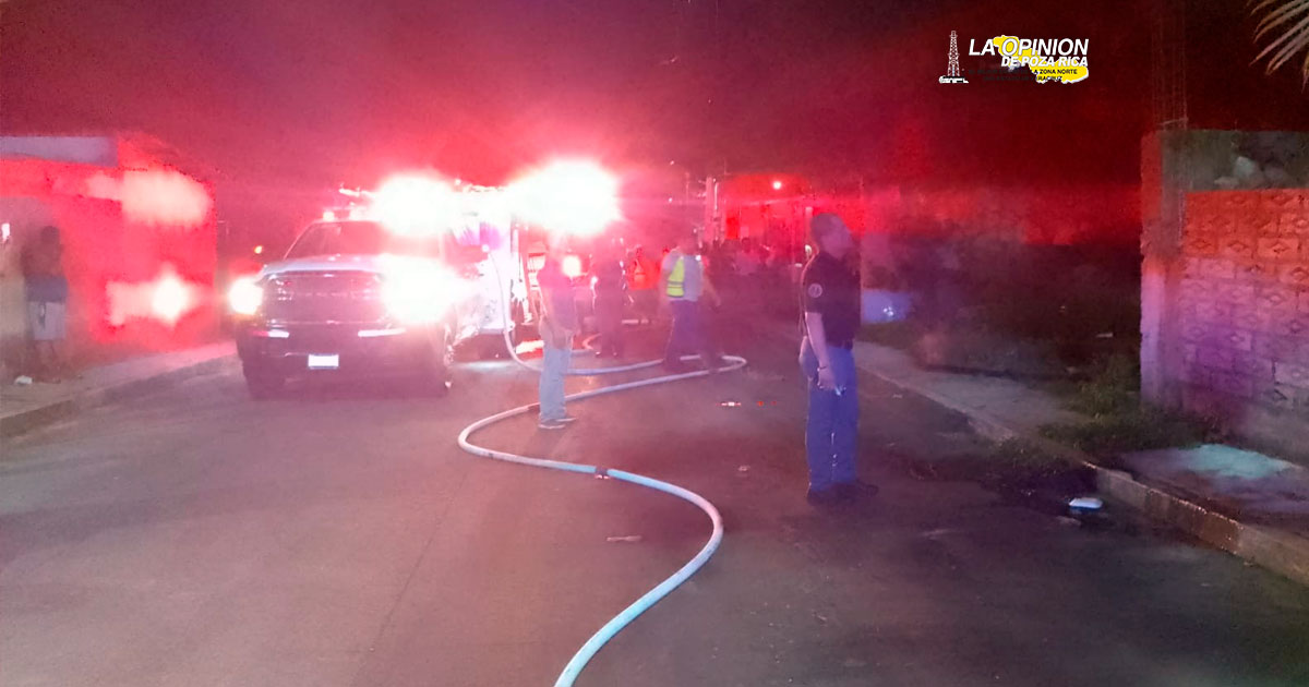 Incendio en una vivienda de la colonia Buena Vista