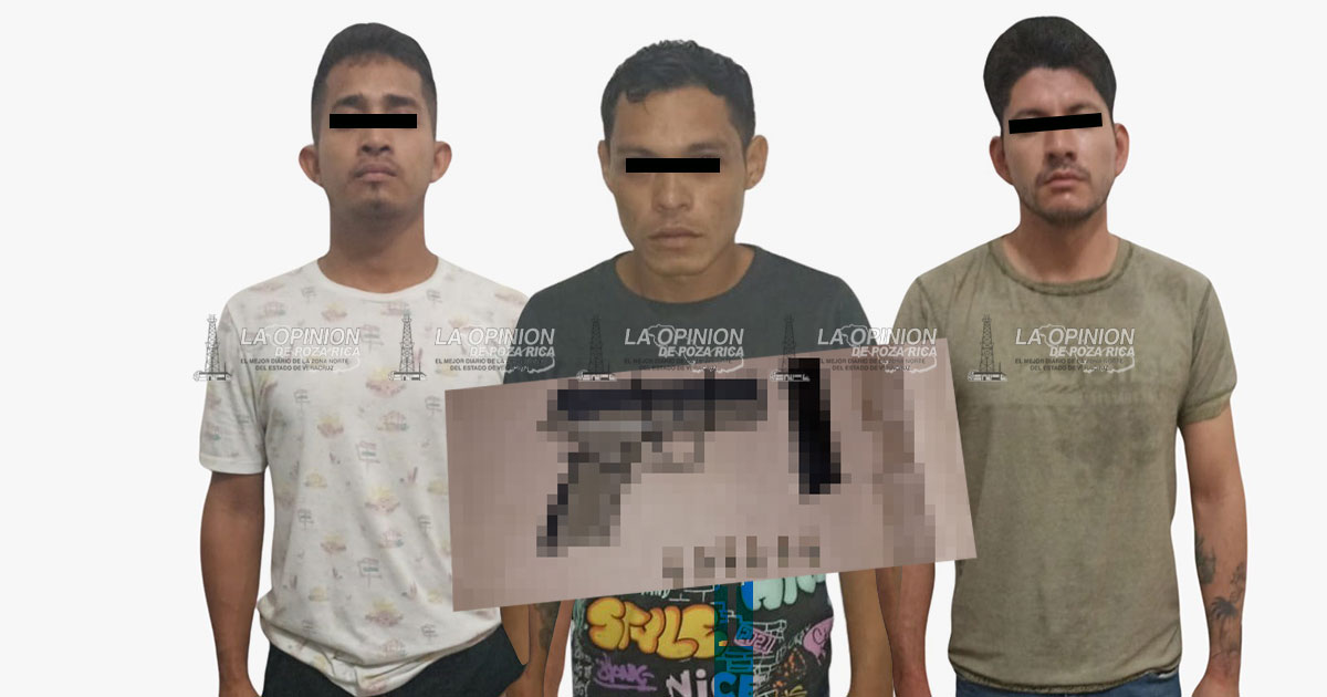 Detenidos con Arma de Fuego en Operativo en Las Choapas